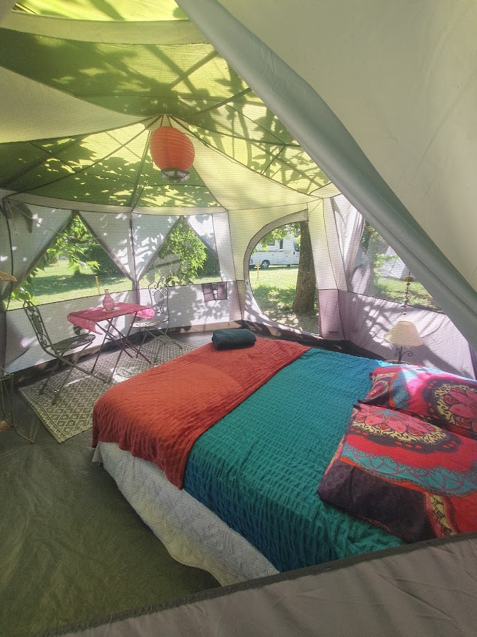tentes aménagées camping 2